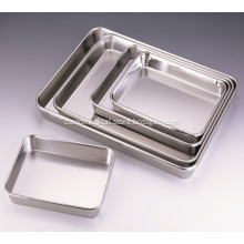 Stainless Steel Full Perforated Silver Square Tray